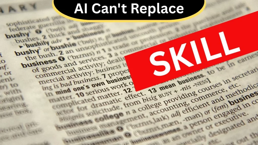 Skill-Based Jobs Jo AI can not replace